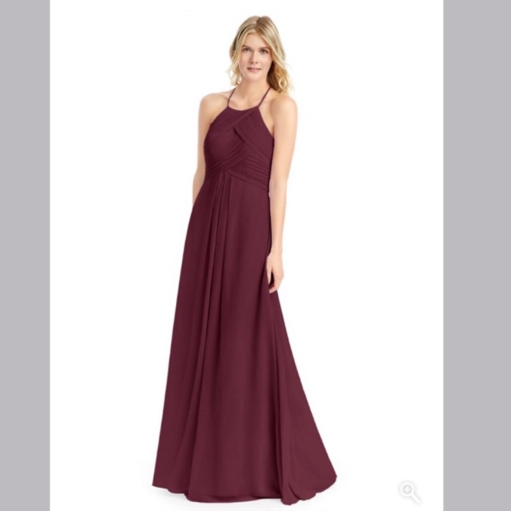 Azazie Ginger Cabernet Bridesmaid Prom Dress